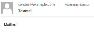 Simple test mail